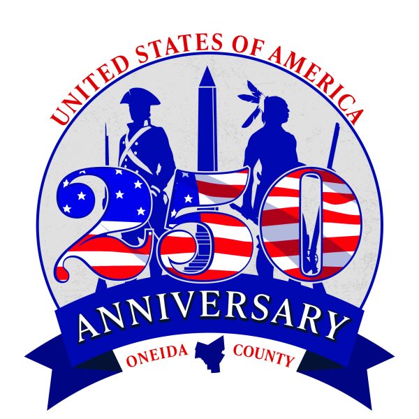 Official logo of Oneida County's commemoration of America's Semiquincentennial Celebration